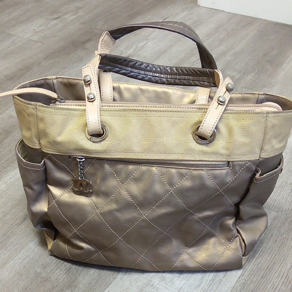 CHANEL Paris Biarritz Golden Tote Bag
